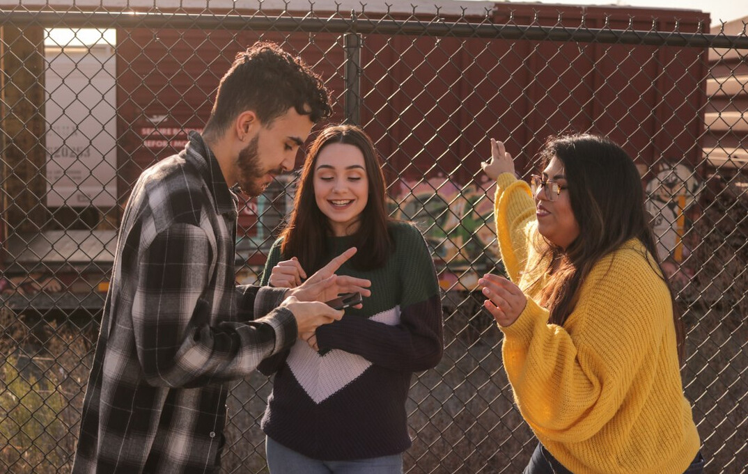 group of friends arguing